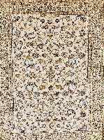 NAINAIN FEIN,PERSIEN CA 205 X 150 CM. .EHZ 1-2 FLOR KORKWOLLE MIT SEIDE.CA 1 MIO KN/QM.CA 10 JAHRE.