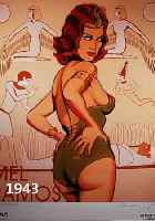 RAMOS, MEL, GEB. 1935, PLAKAT ZUR AUSST. IM MUSEUM FÜR MODERNE KUNST PASSAU 1999, RE. U. HANDSIGNIERT, CA. 83 X 59 CM