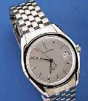 ETERNA MATIC HERRENARMBANDUHR KONTIKI, SCHWEIZ UM 1995, UNGETR. LAGERWARE, EDELST. INCL. EDELST.-BD., TEILW. SAT., TEILW. POL., BOD. U. KRONE ...