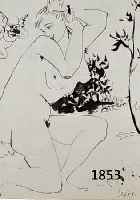 PICASSO, PABLO, 1881-1973, VIER HELIO- GRAVUREN AUS: THE HUMAN COMEDY, ED. DRAEGER FERES PARIS 1954, BLATTGR. JE CA. 26 X 35 CM, PP