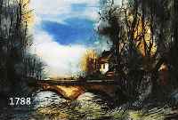 VLAMINCK, MAURICE DE, 1876-1958, ZWEI FARBLITHOGRAPHIEN, 1 X 40 X 46 CM, 1 X MIT BUGFALTE CA. 30 X 48 CM