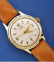 KONVOLUT: 2 HERRENARMBANDUHREN, AUTOMATIK, F. D. DEUT. MARKT, DEUTSCHE PRODUKTION UM 1958 , BEID. METALL M. GG-AUFL., ORIG. LEDERBD., UNGETR. ...
