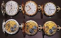 A. LANGE & SÖHNE GLASHÜTTE SAVONETTE HERREN- TASCHENUHR, NR. 60077, DEUTSCHLAND UM 1907, ROSE-G 750/000, ERSETZTES EMAILBL. SIGN., REP. BEI 10, ...