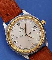 CHRONOSWISS HERRENARMBANDUHR, AUTOMATIK, SERIE PACIFIC, SCHWEIZ UM 1995, ORIG. LEDERBD. M. STIFTSCHL., ETUI, PAPIERE, GARANTIEKARTE M. ...
