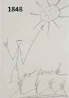 PENCK, A.R., GEB. 1939, ANALYSIS, ZEICHNUNG, UM 1990, HANDSIGNIERT, CA. 22 X 15 CM, PP