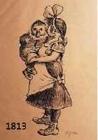 ZILLE, HEINRICH, 1858-1929, MÄDCHEN MIT SCHLEIFE, LITHOGRAPHIE VON 1919 AUS KOMM, KALINKEN, KOMM, WVZ ROSENBACH NR. 178, CA. 41 X 29 CM, PP, ...