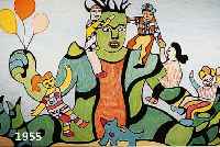 DE ST. PHALLE, NIKI, LE MONSTRE, FARBLITHO- GRAPHIE, HANDSIGNIERT, BEZ.: H.C., CA. 103 X 64 CM