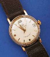 MIDO HERRENARMBANDUHR AUTOMATIK MULTISTAR DATODAY, SCHWEIZ UM 1968, METALL VERG., ALTERSBED. NUTZSP., SCHR.-BODEN, DATUMSCHNELL- KORREKTUR M. ...