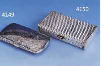 VISITENKARTENETUI, 900ER SILBER, DEUTSCH UM 1900, PFORZHEIM, RINGSHERUM TAUSCHIERT, Z.T. L. BERIEBEN, MAßE CA. 8.7 X 4.8 CM