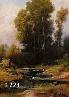 MARKO, HENRY, 1855-1921, LANDSCHAFTSMALER, ZWEI GEGENSTÜCKE: BÄUERIN AUF DEM WEG NEBEN EINEM FLUß IN HERBSTLICHER LANDSCHAFT, SOMMERLICHE ...