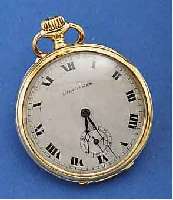 LONGINES HERRENTASCHENUHR, OFFEN, SCHWEIZ/ FRANKREICH UM 1909, 18 CT. GG, METALLZIFFERBL. PROV. REST., GOLDCUV., 15 ST., KAL. 18,79, KOMP.-UNR., ...