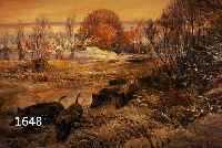 LORENZ, WILLI, 1901 KÖLN-1981, WILDSCHWEINRUDEL AM WINTERLICHEN WALDRAND, ÖL/LWD, RE. U. SIGN., CA. 60 X 80 CM, R.