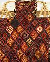 KURDEN SALZTASCHE, 76 X 55CM, EHZ 2 WOLLE AUF WOLLE, UM 1930