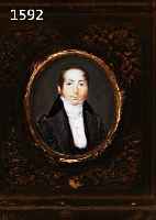 MINIATURMALEREI, DEUTSCH, UM 1810-20, PORTRÄT EINES MANNES, GOUACHE AUF ELFENBEIN, IM OVAL CA. 5 X 4,5 CM, U.GL., R.