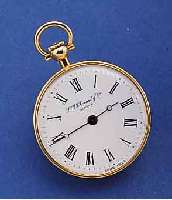 L.-U. CHOPARD DAMENTASCHEN-/ANHÄNGEUHR, REPLIKA, SCHWEIZ UM 1978, GG 750/000, RAND KANN., EMAILFARB. KONTRASTZIFFERBL., RUNDAN- KERW., 17 ST., ...