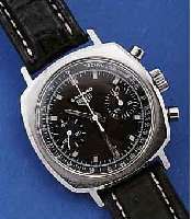 HEUER/LEONIDAS S.A. ARMBANDCHRONOGRAPH, CAMARO, SCHWEIZ UM 1969, EDELST., CARREE- CAMBRE-GEH., BOD. GESCHR., KONTRASTZIFFERBL., ...