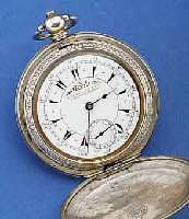 BILLODES SAVONETTE HERRENTASCHENUHR M. SCHLÜS- SELAUFZUG, VERKAUFT V. K. SERKISOFF & CO., CONSTANTINOPEL, SILBER (800), BER., F. D. VOR- ...