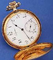 LONGINES HERRENTASCHENUHR SAVONETTE, SCHWEIZ UM 1906, 18 CT. ROSE-G, AUF SPRUNGDECKEL VER- SCHLUNGENES SCHMUCKMONOGR. PVN, EMAILBL. SIGN. , ...