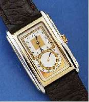 HERRENARMBANDUHR, SOG. DOCTOR'S WATCH, SCHWEIZ UM 1995, METALLGEH. TEILW. HART VERG., TEILW. RHOD., BEIDS. MINERALVERGL., LEDERBD. SPÄTER, ...