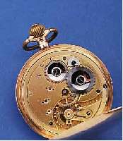 SAVONETTE HERRENTASCHENUHR, SCHWEIZ F. D. DEUTSCH. MARKT UM 1910, ROSE-G 585/000, BEIDE SCHALEN SYMMETR. GUILL., NUTZSP./DELLIG, EMAILBL., ...