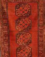 AFGHANE, 240 X 120CM, EHZ 4 WOLLE AUF WOLLE, CA.70 JAHRE
