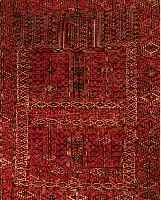 BUCHARA, AFGHANISTAN, 137 X 115CM, EHZ 3 WOLLE AUF WOLLE, CA.60 JAHRE