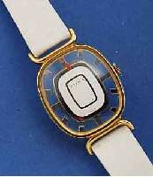 JUVENIA DAMENARMBANDUHR, SOG. COCKTAILS-WATCH, SCHWEIZ, UNGETR. LAGERW., STILTYP. 1960, METALL HARTVERG., SKEL. STUNDENZEICHEN, BEIDS. VERGL., ...