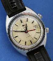 ENICAR ARMBANDWECKER, SCHWEIZ UM 1968, EDEL- ST., BOD. GESCHR., BEI FERTIGST. WASSERGESCH., ORIG. BL. ZUM RAND ZU FARBL. GET., DAT., ZEN- TRALSEK., ...