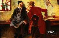 WAGNER, R.,, MALER DES 20. JH., IN DER GASTSTUBE, ÖL/HOLZ, RE. U. SIGN., CA. 40 X 50 CM, R.