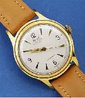 KIENZLE HERRENARMBANDUHR, AUTOMATIK, SOGN. VOLKSAUTOMATIK, F.D. DTSCH. MARKT UM 1960, METALL GG-AUFL., EDELST.-BOD., 17 ST., KAL. 57/17A, ...