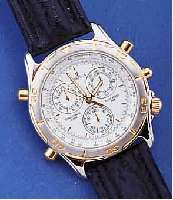 FESTINA ARMBANDCHRONOGRAPH M. ALARMFKT., EDELST. POL., LÜN. WIE DRÜCKER U. KRONE VERG., MINERALFLACHGL., LEDERBD., ETUI, HIGH-TECH- QUARTZWERK M. ...
