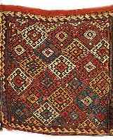 KORDI TASCHE, PERSIEN, 61 X 61CM, EHZ 2 WOLLE AUF WOLLE, UM 1950