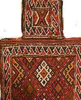 SHAHSAWAN SALZTASCHE,PERSIEN CA 41 X 41 CM.. EHZ 2.CA 50 JAHRE.