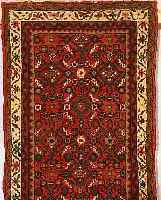 HOSSEINABAD,PERSIEN CA 284 X 74 CM..EHZ 2. CA 5 JAHRE.FLOR WOLLE.