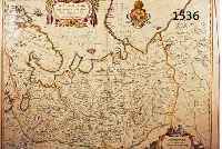 KONVOLUT AUS 3 BLATT MIT KARTEN VON RUßLAND, 1.) PRACHTVOLL KOLOR. KUPFERSICHK. V. J. JANSONIUS, CA. 1650, RUSSIAE VULGO MOSCOVIA DICTAE PARTE S ...