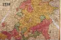 2 BLATT HESSEN UND HANAU, 1.) ALTKOLOR. KUPFERSTICHK. V. TH. LOTTER, MAPPA CIRCULI RHENANI SUPERIORIS, MIT ÜBERGR. PRACHTVOLLER KARTUSCHE O. LI., ...