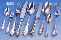 36-TEIL. BESTECK, DEUTSCH WILKENS BREMEN UM 1900, REINER JUGENDSTIL, 800ER SILBER, BEST. AUS: 8 MENUEMESSER, 8 MENUEGABELN, 9 MENUELÖFFEL, 11 ...