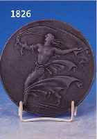 BREKER, ARNO, 1900-1991, FRÜHLING, BRONZEGUßRELIEF, D. CA. 14 CM