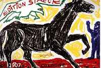 PENCK, A.R., GEB. 1939, FARBOFFSET, HANDSIGNIERT, CA. 59 X 84 CM