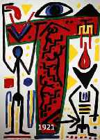 PENCK, A.R., GEB. 1939, FARBOFFSET, HANDSIGNIERT, CA. 56 X 44 CM, PP