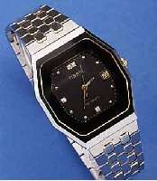 TISSOT HERRENARMBANDUHR CHRONOMETER, PR1500, SCHWEIZ 1981 M. ZERTIFIKAT, KRATZFESTES GEH., EDELST.-BODEN, EDELST.-ORIG.-BAND, SAPHIR- FLACHGL., ...