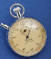 KONVOLUT: 2 EINHANDSTOPPER, 1X HANHART, DEUTSCHLAND UM 1952, METALL VERCHR., 30 MIN.- STOPPZÄHLER, 100ER AUßENTEILUNG (F. PROD. IN FABRIKEN), D. ...