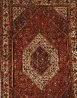 BIDJAR, PERSIEN, 235 X 150CM, EHZ 2 FLOR WOLLE, CA.10 JAHRE