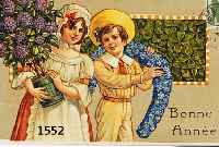KONV. 10 POSTKARTEN, DT. U. FRANZ., UM 1905, GLÜCKWUNSCHKARTEN MIT KINDERMOTIVEN, ALLE GEPRÄGT, L. ALTERSSPUREN