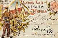 8 POSTKARTEN, DEUTSCH/ENGLISCH, UM 1900, JUGENDSTIL, VERSCHIEDENE MOTIVE, L. ALTERS- SPUREN, L. GEBRAUCHSSPUREN