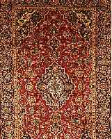 KESCHAN,PERSIEN CA 293 X 182 CM..FLOR WOLLE EHZ 3.CA 30 JAHRE.