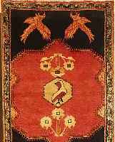 GHASCHGAI,PERSIEN CA 172 X 116 CM..FLOR WOLL E.EHZ 2.CA 40 JAHRE.