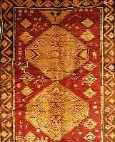 KAZAK,RUßLAND.CA 277 X 163 CM..WOLLE/WOLLE. EHZ 3-4.UM 1920.