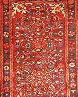 HOSSEINABAD,PERSIEN CA 353 X 80 CM..FLOR WOL LE.EHZ 2-3.CA 10 JAHRE.