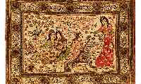 GHOM SEIDE.PERSIEN VCA 115 X 84 CM..REINE NA TURSEIDE.EHZ 1-2.CA 50 JAHRE.